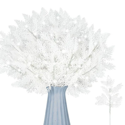 5/10 Stück rosa Glitzer künstliche Beeren Stielstrauß Kiefer Weihnachtsdekoration Picks für Weihnachtsbaumschmuck DIY Kranz Girlande