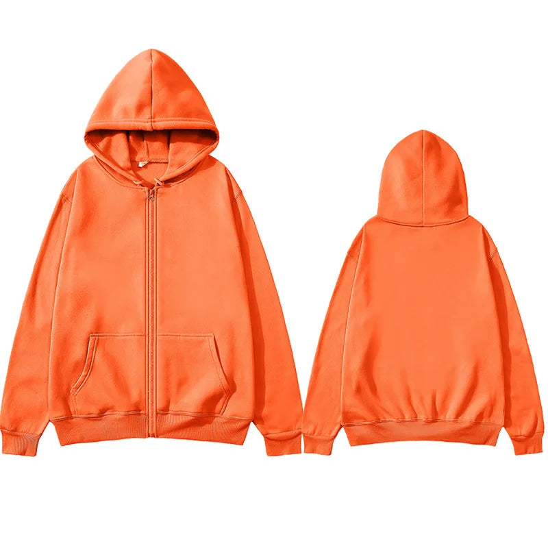 Fashion Casual Black Gray Blue Zipper Hoodie Hip Hop Street Wear Sweatshirts Skateboard Men/Woman Pullover Hoodies Male Hoodie