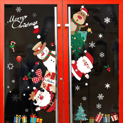 Weihnachts-Wand- und Fensteraufkleber – Heiraten Weihnachtsdekoration für Zuhause, Weihnachtsschmuck, Navidad, Geschenk & Neujahr