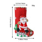 Weihnachtsstrümpfe Set Weihnachtsmann Schneemann Socke Weihnachtsschmuck Plüsch Weihnachtsmann/Schneemann/Bär/Elch für Navidad CandyGift Bag Party