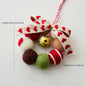 Mini Wolle Kugeln Glocke Girlande Dekoration Hängen Weihnachtsbaum Girlande Dekoration Weihnachten Party Dekoration Lieferungen