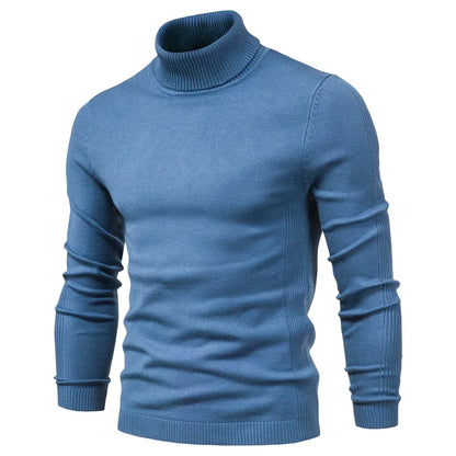Herren Rollkragenpullover – Slim Fit, Warm & Weich, Einfarbig – Winter 2025 Strickpullover für Alltag & Freizeit.