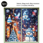 Weihnachten Fenster Statische Klampft Schneemann Santa Claus Schneeflocke Rentier Nette Weihnachten Dekoration Aufkleber Aufkleber Hause Ornamente Liefert