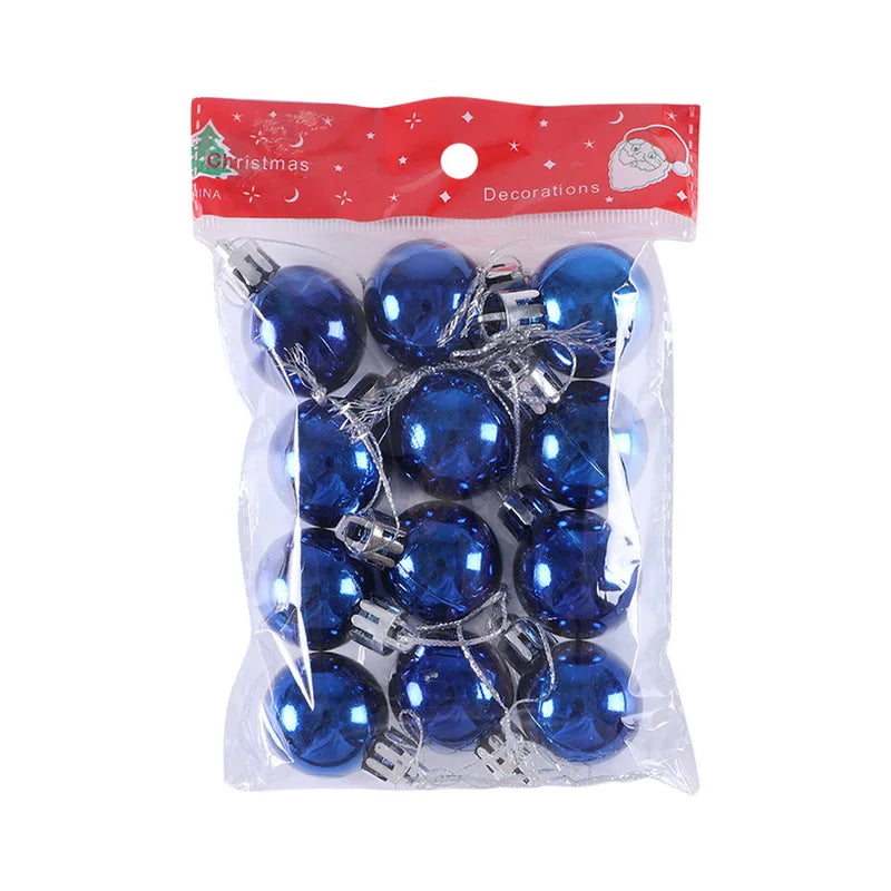 12 stücke 3 cm Weihnachten Ball Weihnachten Baum Ornament Hängen Anhänger Glitter Baubles Kugeln Hause Weihnachten Dekoration Neue Jahr geschenk