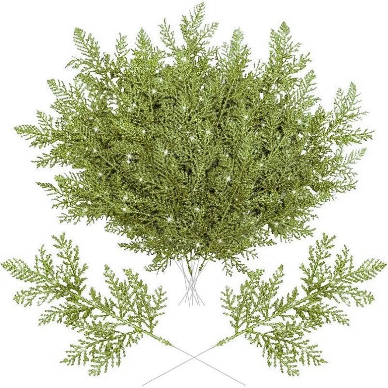 5/10 Stück rosa Glitzer künstliche Beeren Stielstrauß Kiefer Weihnachtsdekoration Picks für Weihnachtsbaumschmuck DIY Kranz Girlande