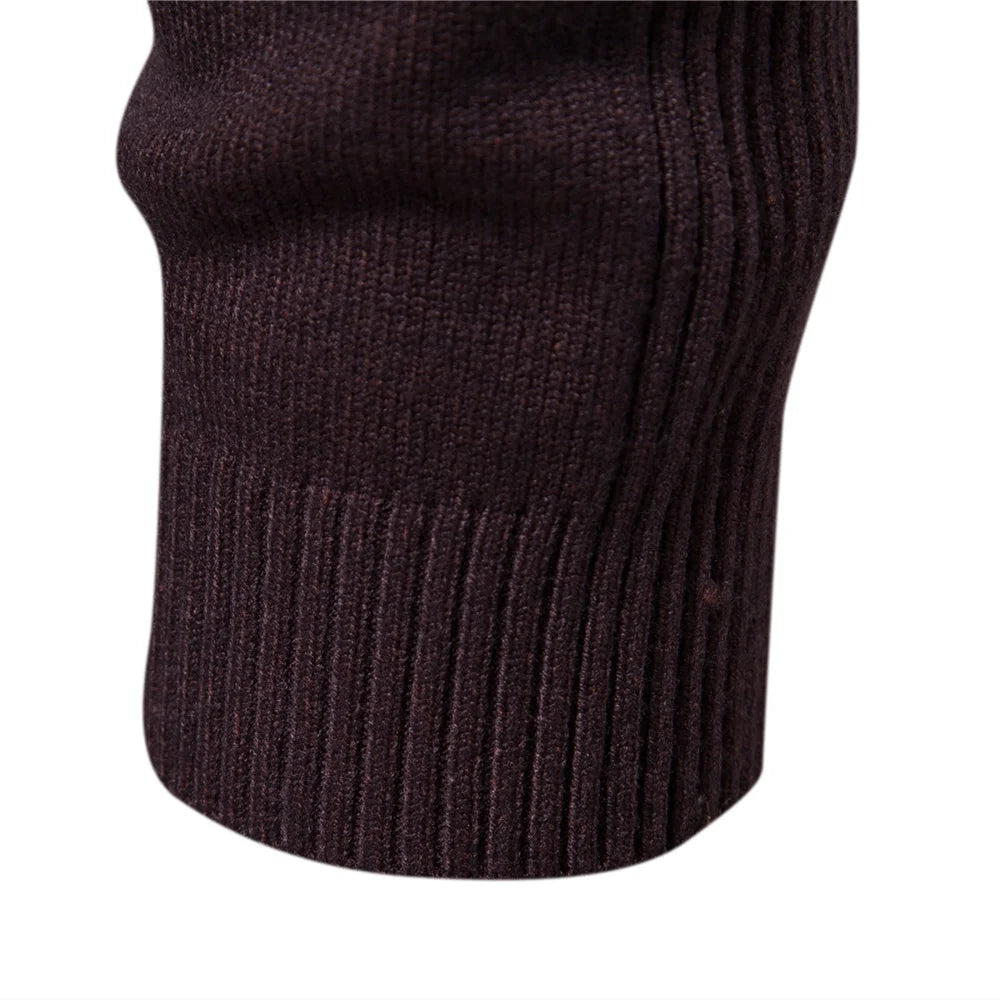 Herren Rollkragenpullover – Slim Fit, Warm & Weich, Einfarbig – Winter 2025 Strickpullover für Alltag & Freizeit.