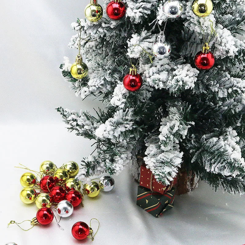 12 stücke 3 cm Weihnachten Ball Weihnachten Baum Ornament Hängen Anhänger Glitter Baubles Kugeln Hause Weihnachten Dekoration Neue Jahr geschenk