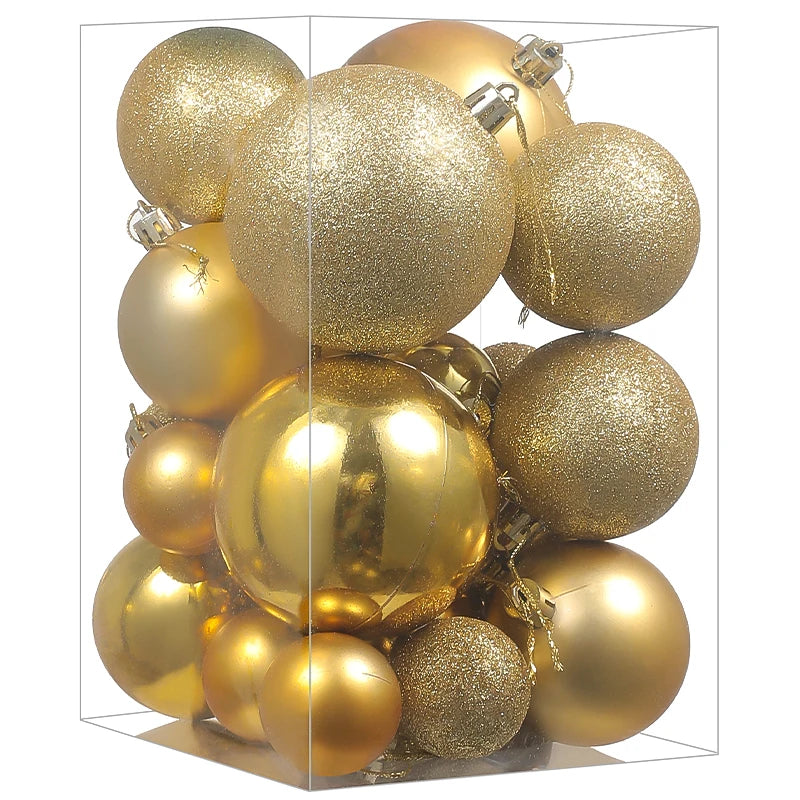 24/30 Stück 6CM Weihnachten Kugeln Dekoration – Weihnachtsbaum Ornamente Ball Anhänger für Haus & Zimmer Dekor  Neujahr Navidad