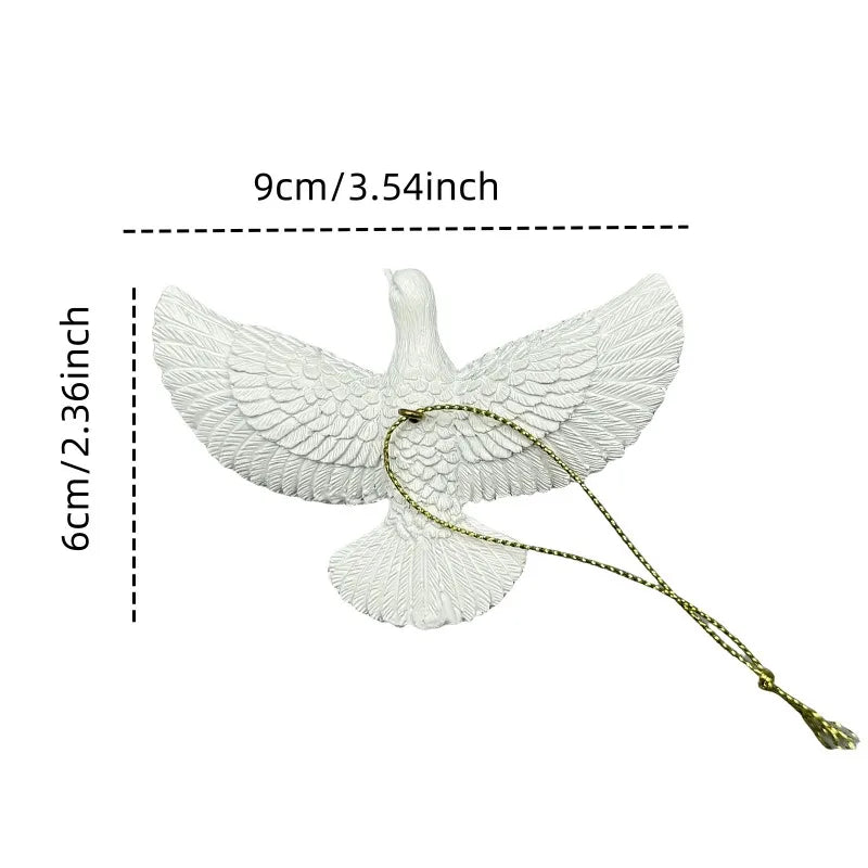 1/2/4 Weihnachtsdekorationen im Taubenstil – Freundschaftstauben – Kreative Dekorationen für Weihnachtsfeiern und Veranstaltungsorte