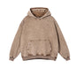 Heavyweight High Street Washed 520G Hooded Sweatshirt Vintage Dark Loose Oversized Unisex Hoodie