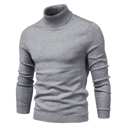 Herren Rollkragenpullover – Slim Fit, Warm & Weich, Einfarbig – Winter 2025 Strickpullover für Alltag & Freizeit.