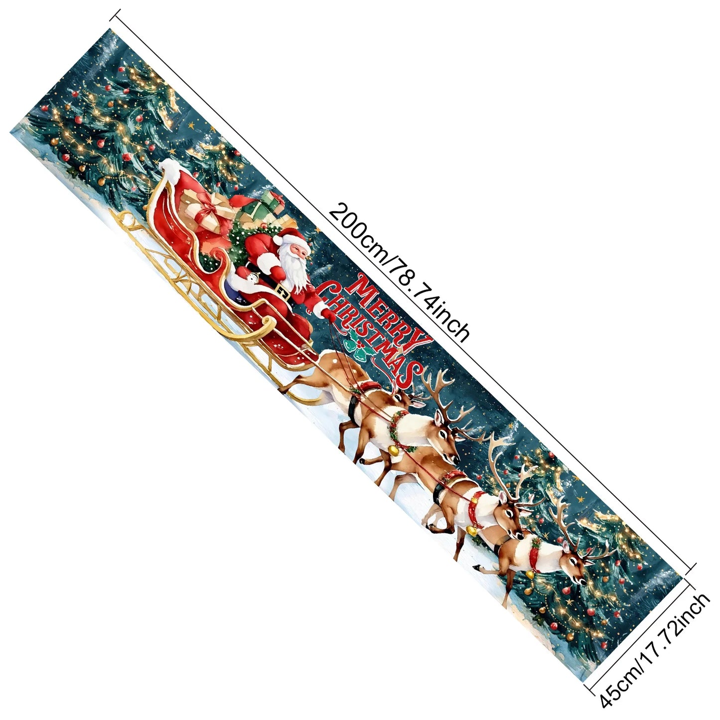 Frohe Weihnachten Banner – Weihnachtsfeier-Dekoration, Kinderfavorit , Weihnachtsmann Motiv, Navidad Natal, Neujahrs-Geschenk