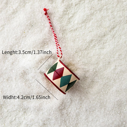 Weihnachtsdekoration, kleiner Anhänger, Soldat, Weihnachtsmann, doppelseitiges Eisenblech, Eisenkunst, Weihnachtsdekoration, Anhänger