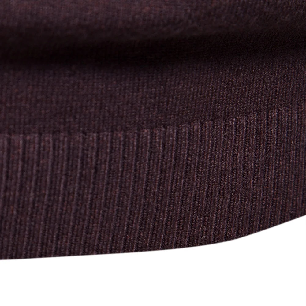 Herren Rollkragenpullover – Slim Fit, Warm & Weich, Einfarbig – Winter 2025 Strickpullover für Alltag & Freizeit.