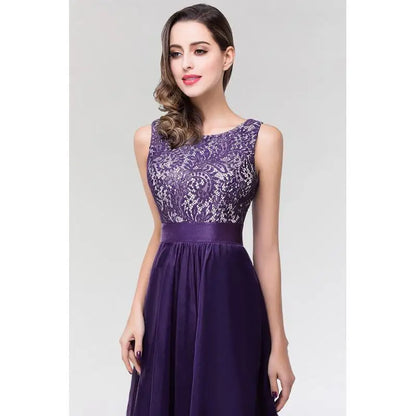 2025 Charming Prom Dress O-Neckline Illusion Lace Appqulies Corest Sleeveless Chiffon Skirt Long Maxi Gown Formal Occasion Gown