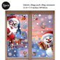 Weihnachten Fenster Statische Klampft Schneemann Santa Claus Schneeflocke Rentier Nette Weihnachten Dekoration Aufkleber Aufkleber Hause Ornamente Liefert