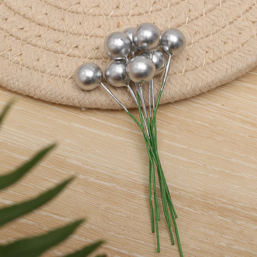 50–1200 Stück künstliche Stechpalmen-Beeren – Mini-Deko für Weihnachtsbaum, Kränze, DIY-Handwerk & festliche Partydeko