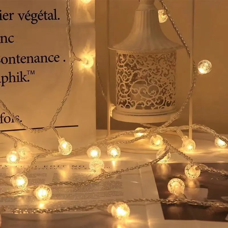 1,5 m Pentagramm Schneeflocke führte Schnur Licht Girlande Frohe Weihnachten Party nach Hause warme Atmosphäre Dekorationen frohes neues Jahr