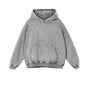 Heavyweight High Street Washed 520G Hooded Sweatshirt Vintage Dark Loose Oversized Unisex Hoodie