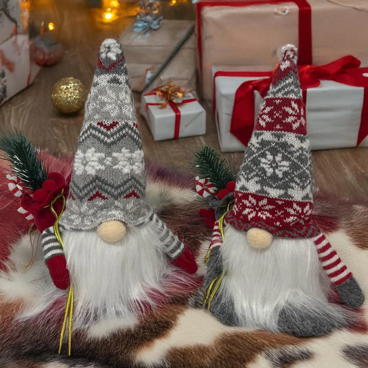 Gestrickter LED-Zwerg, Nachtlicht, gesichtslose Plüschpuppe,  Weihnachtsdekoration, Baumschmuck, Urlaub, Heimdekoration, Geschenk