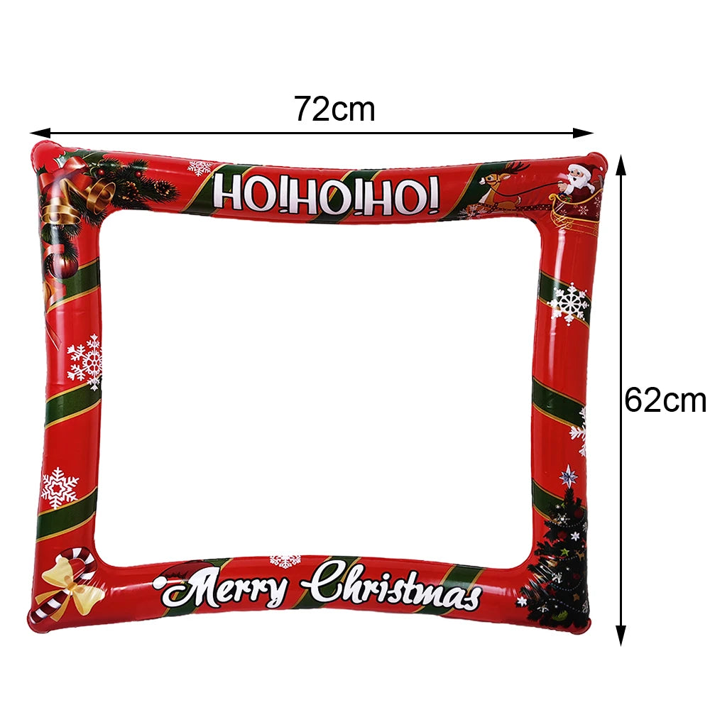 Weihnachten Party Foto-Booth Requisiten Rahmen – Lustige Papierbrillen & Party-Deko für Kinder und Erwachsene