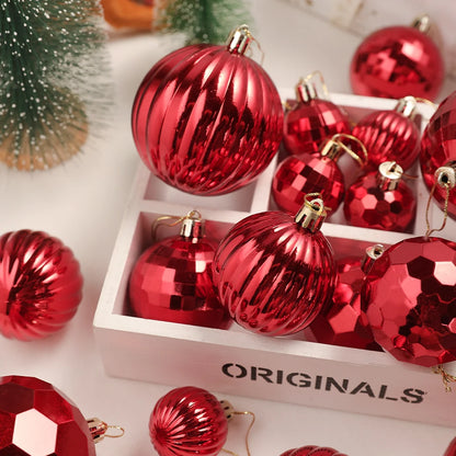 24/30 Stück 6CM Weihnachten Kugeln Dekoration – Weihnachtsbaum Ornamente Ball Anhänger für Haus & Zimmer Dekor  Neujahr Navidad