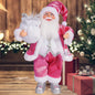32 cm Weihnachtsmann Figur – Stehende Santa-Puppe für Weihnachten, Festtagsdeko & Party-Ornamente (12 Zoll)