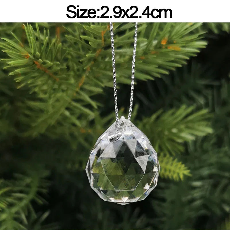 5 stücke Weihnachten Home Dekorationen Kristall Acryl Ornamente Schneeflocke Elch Weihnachten Baum Hängen Anhänger Navidad 2025 Neue Jahr Geschenk