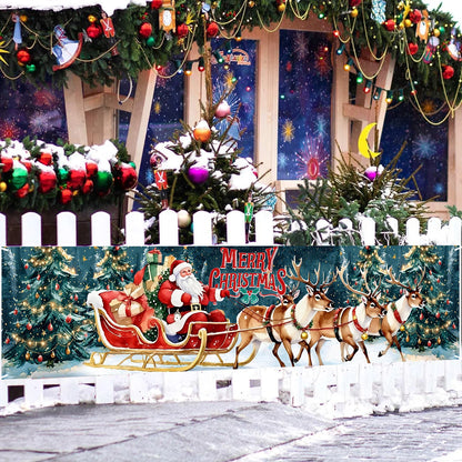 Frohe Weihnachten Banner – Weihnachtsfeier-Dekoration, Kinderfavorit , Weihnachtsmann Motiv, Navidad Natal, Neujahrs-Geschenk
