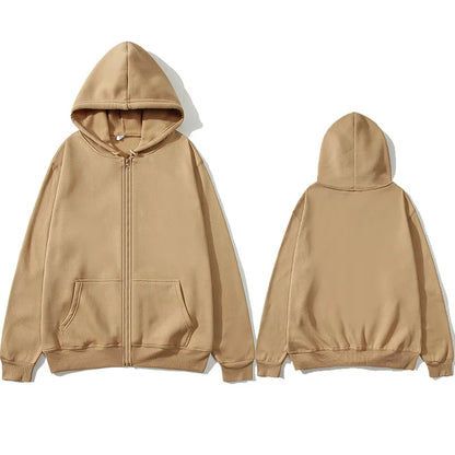 Fashion Casual Black Gray Blue Zipper Hoodie Hip Hop Street Wear Sweatshirts Skateboard Men/Woman Pullover Hoodies Male Hoodie