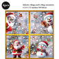 Weihnachten Fenster Statische Klampft Schneemann Santa Claus Schneeflocke Rentier Nette Weihnachten Dekoration Aufkleber Aufkleber Hause Ornamente Liefert