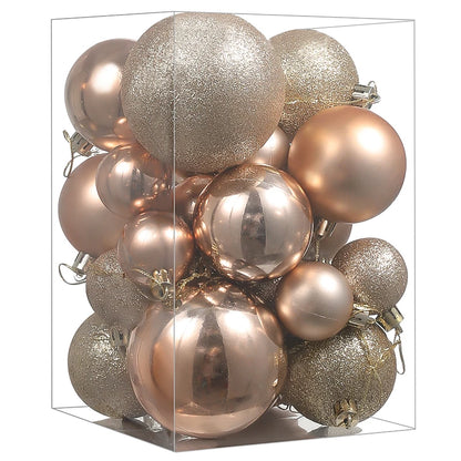 24/30 Stück 6CM Weihnachten Kugeln Dekoration – Weihnachtsbaum Ornamente Ball Anhänger für Haus & Zimmer Dekor  Neujahr Navidad