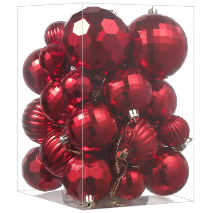 24/30 Stück 6CM Weihnachten Kugeln Dekoration – Weihnachtsbaum Ornamente Ball Anhänger für Haus & Zimmer Dekor  Neujahr Navidad