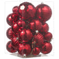24/30 Stück 6CM Weihnachten Kugeln Dekoration – Weihnachtsbaum Ornamente Ball Anhänger für Haus & Zimmer Dekor  Neujahr Navidad