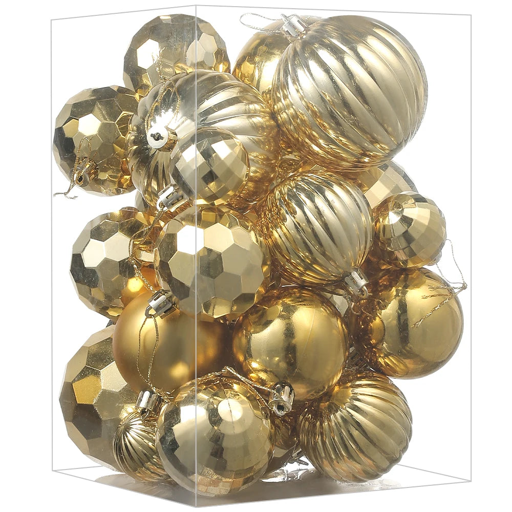 24/30 Stück 6CM Weihnachten Kugeln Dekoration – Weihnachtsbaum Ornamente Ball Anhänger für Haus & Zimmer Dekor  Neujahr Navidad