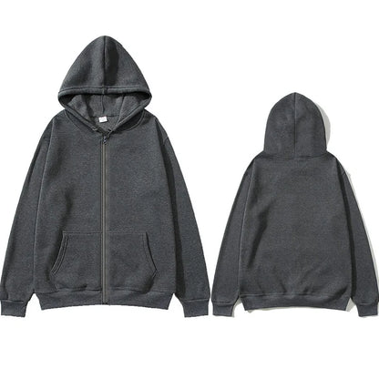 Fashion Casual Black Gray Blue Zipper Hoodie Hip Hop Street Wear Sweatshirts Skateboard Men/Woman Pullover Hoodies Male Hoodie