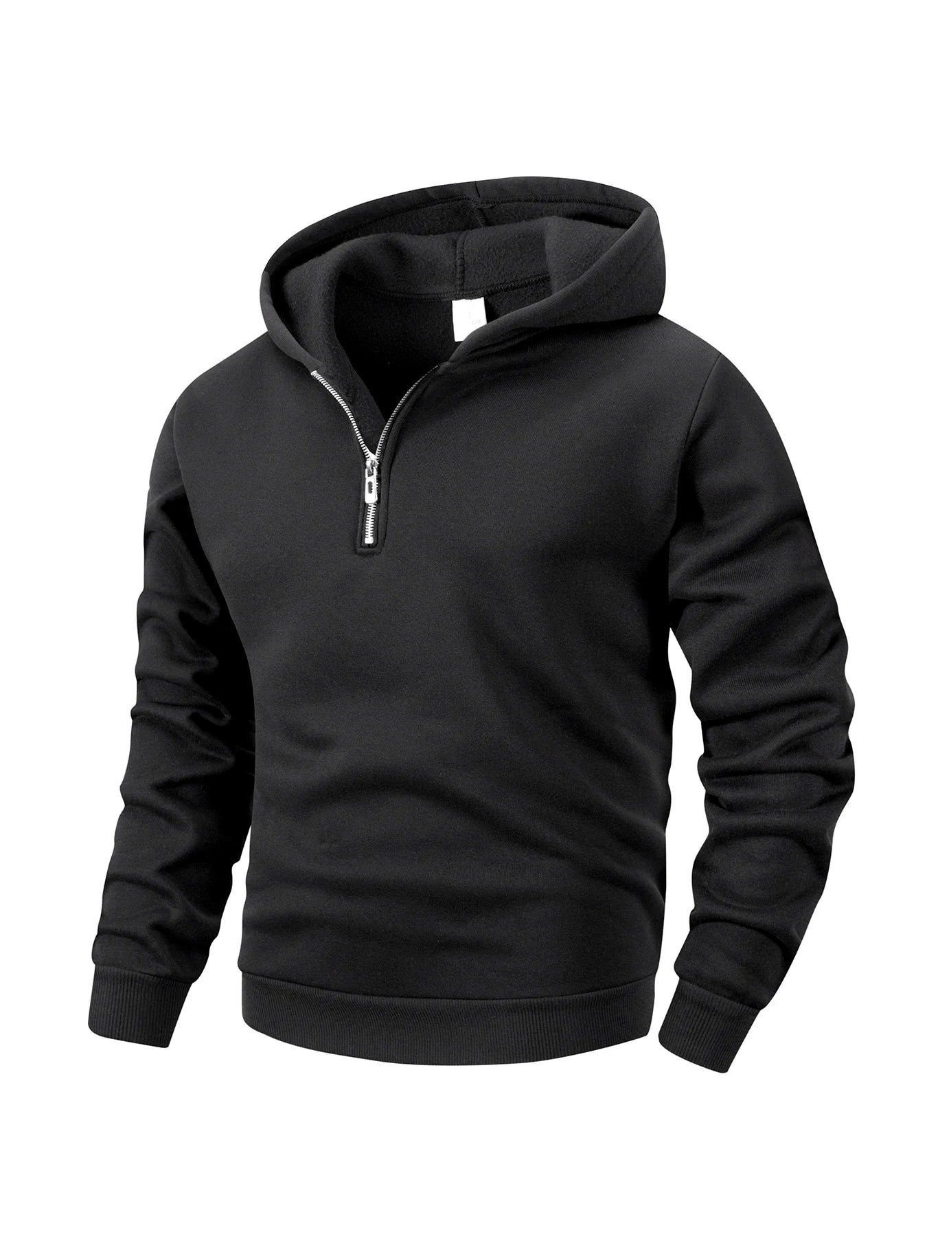 Men's Casual Sweatshirt Hoodies Long Sleeve Stand Collar Half Zipper Pullover Solid Sweatshirt Autumn Outdoor Streetwear for Men
