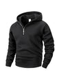 Men's Casual Sweatshirt Hoodies Long Sleeve Stand Collar Half Zipper Pullover Solid Sweatshirt Autumn Outdoor Streetwear for Men