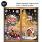 Weihnachten Fenster Statische Klampft Schneemann Santa Claus Schneeflocke Rentier Nette Weihnachten Dekoration Aufkleber Aufkleber Hause Ornamente Liefert