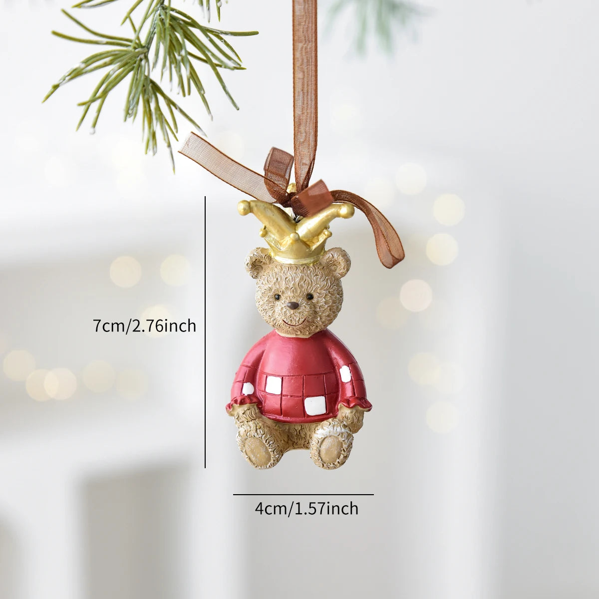 1 weihnachtlicher Schaukelpferdekranz aus Kunstharz, dekorativer Anhänger für Fensterdekorationen für den Innenbereich, festliche Party-Ornamente