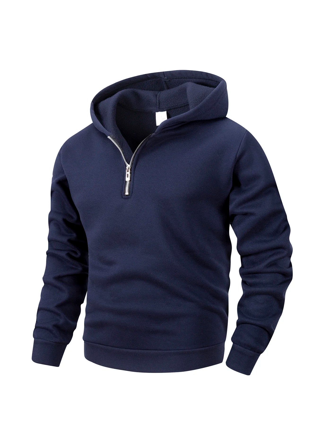 Men's Casual Sweatshirt Hoodies Long Sleeve Stand Collar Half Zipper Pullover Solid Sweatshirt Autumn Outdoor Streetwear for Men