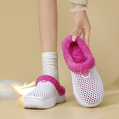 Unisex Winter Hausschuhe – Rutschfeste, Gepolsterte EVA-Sohle, Warmes Geschlossenes Design – Bequeme Slip-On Schuhe für Innen & Außen, Leicht zu Reinigen