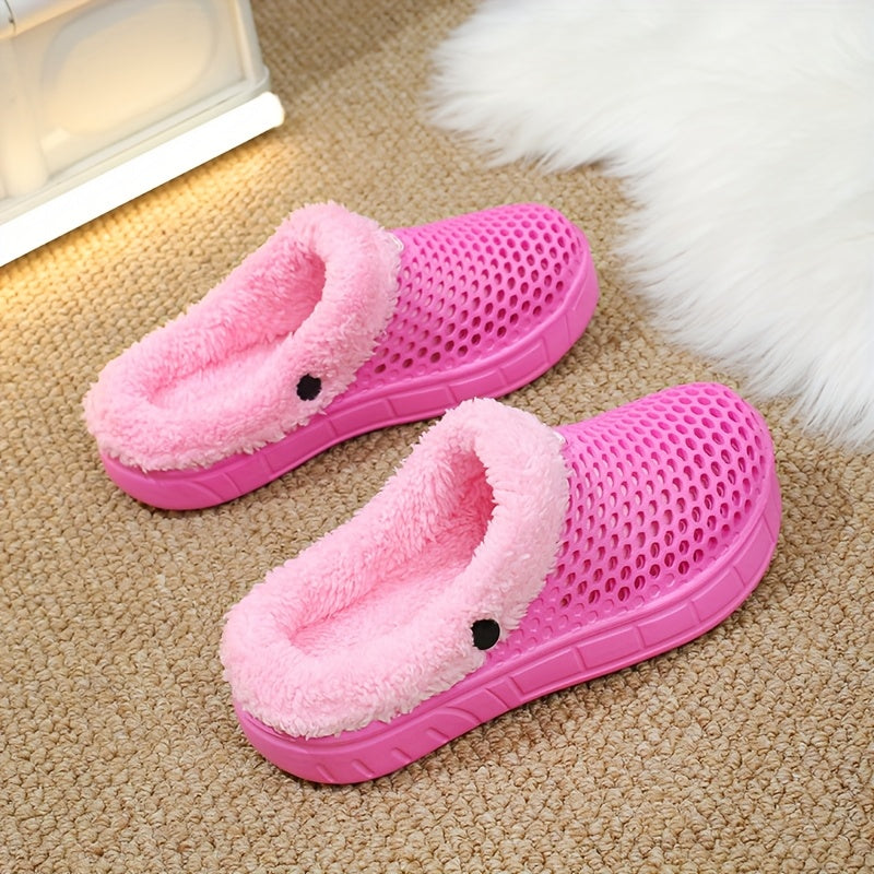 Unisex Winter Hausschuhe – Rutschfeste, Gepolsterte EVA-Sohle, Warmes Geschlossenes Design – Bequeme Slip-On Schuhe für Innen & Außen, Leicht zu Reinigen