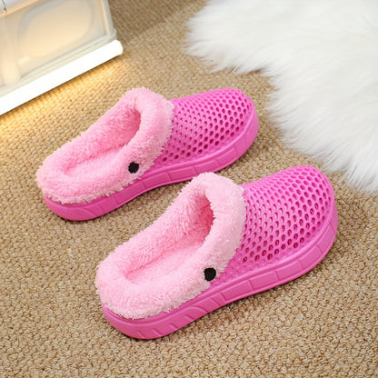 Unisex Winter Hausschuhe – Rutschfeste, Gepolsterte EVA-Sohle, Warmes Geschlossenes Design – Bequeme Slip-On Schuhe für Innen & Außen, Leicht zu Reinigen